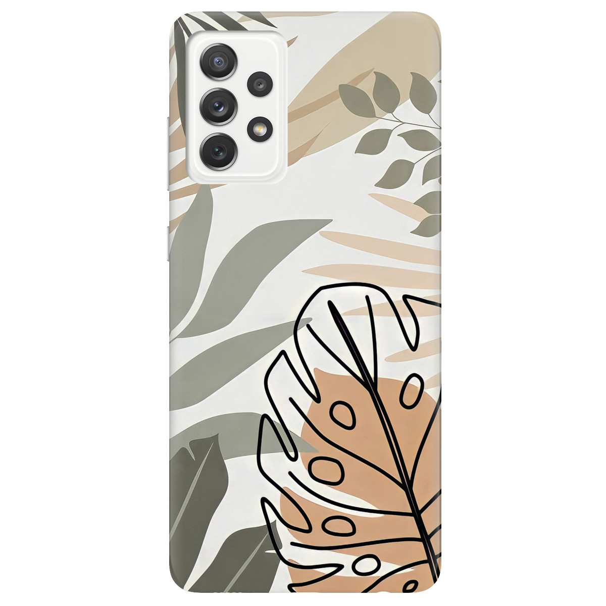 Чохол силіконовий для бездротової зарядки з принтом на телефон Samsung Galaxy A72 | для дівчат | "Quadro", фото 1