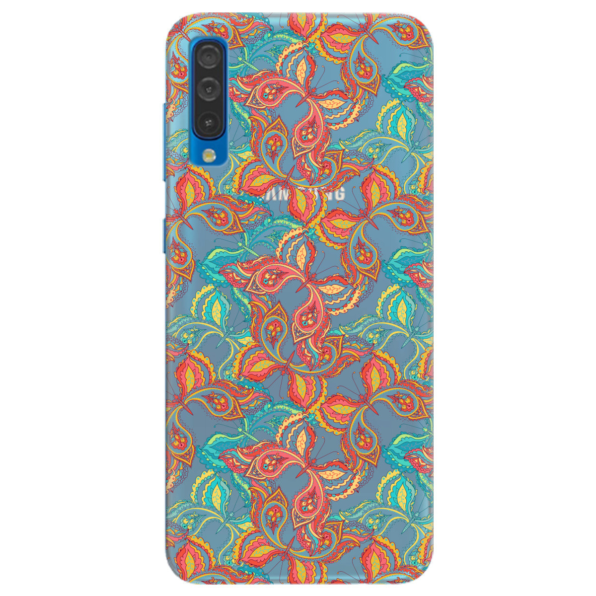Захисний чохол силіконовий з картинкою на смартфон Samsung A30s | "Silvestres flores"