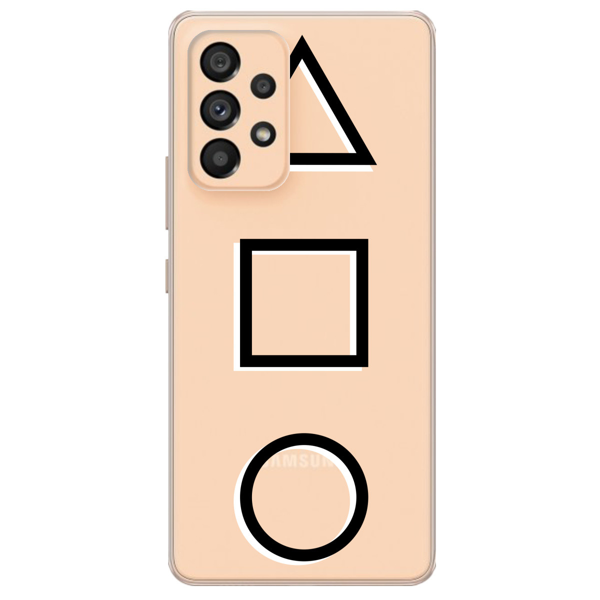 Захисний силіконовий бампер з картинкою для телефону Samsung Galaxy A53 | "Squid games", фото 1