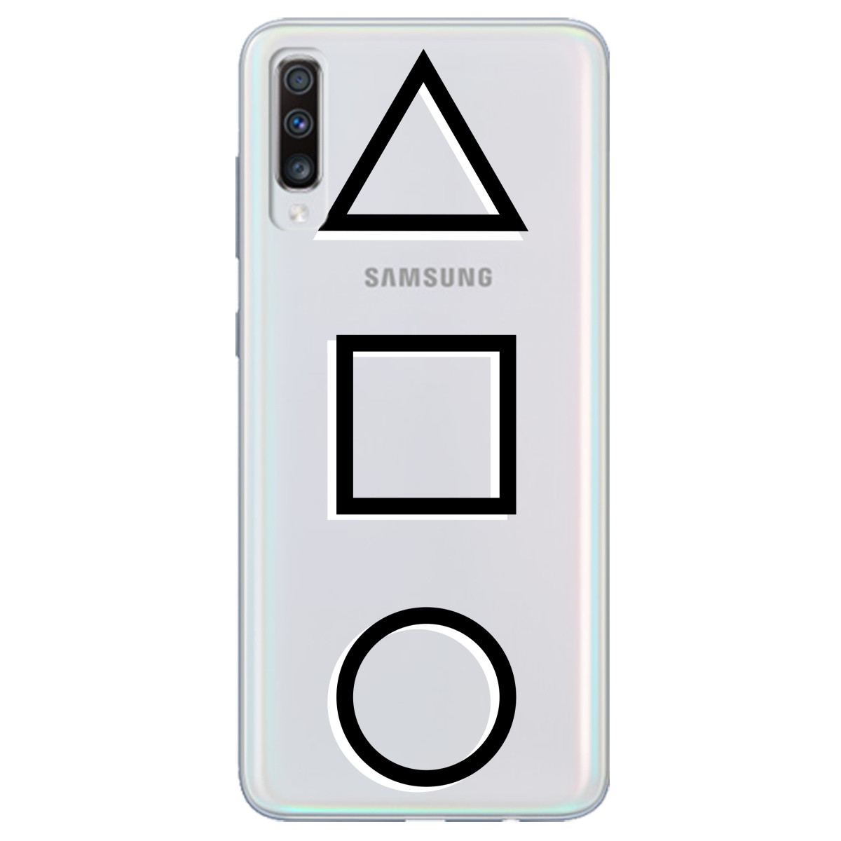 Захисний чохол силіконовий з малюнком на телефон Samsung A70 | "Squid games"