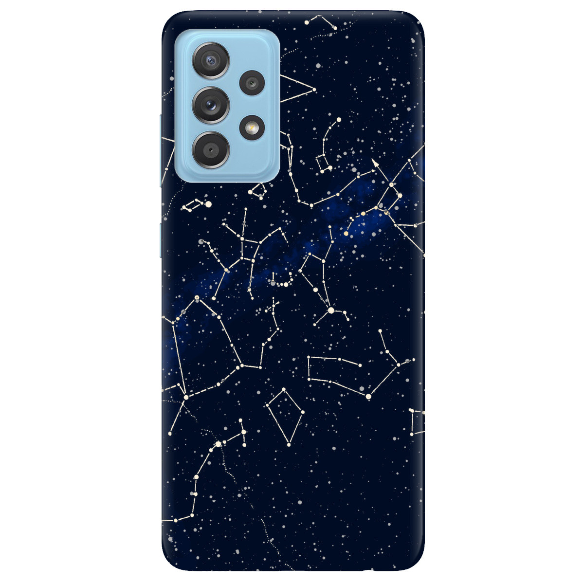 Захисний силіконовий бампер із принтом на смартфон Samsung Galaxy A52 | для дівчат | "Stardom"