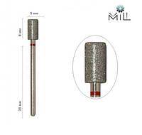 Насадка алмазная Цилиндр 5 мм красная Mill