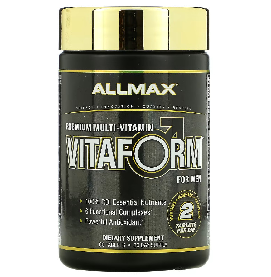 Мультивітамін преміум-класу для чоловіків ALLMAX Vitaform, 60 таблеток.