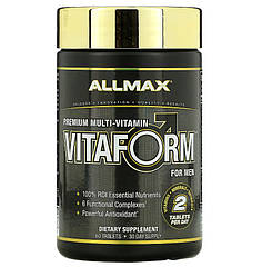 Мультивітамін преміум-класу для чоловіків ALLMAX Vitaform, 60 таблеток.