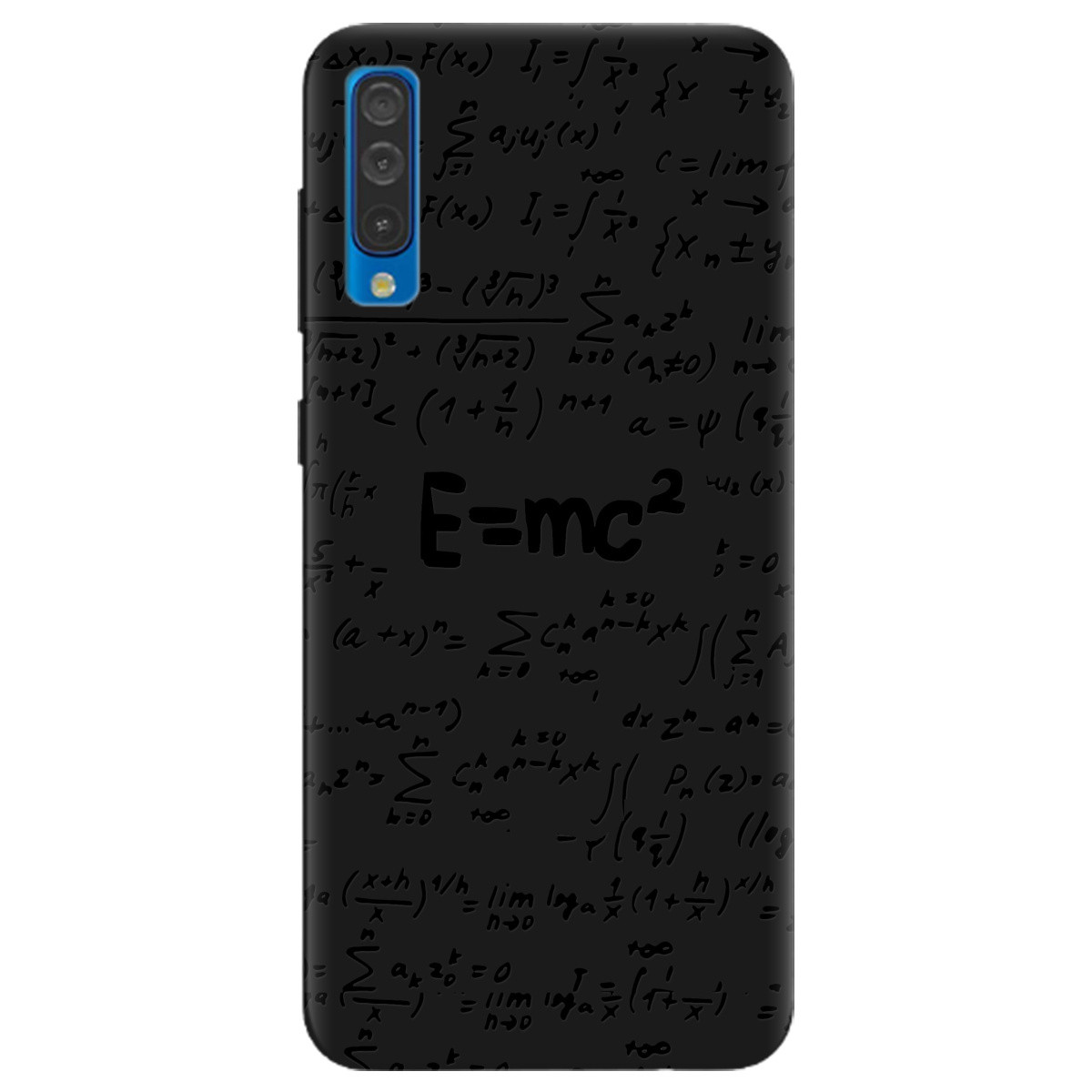 Оригінальний бампер із силікону з картинкою на телефон Samsung Galaxy A30s | матовий (чорний)