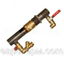 Байпас стальной для отопления короткий с латунным клапаном 50 - фото 2 - id-p316498562