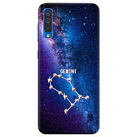 Защитный чехол силиконовый с принтом для смартфона Самсунг Galaxy A30s | "Близнецы со стразами"