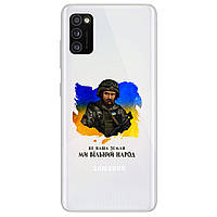 Оригинальный чехол из силикона с рисунком для смартфона Samsung A41 | "Свободный народ - Шевченко"
