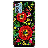 Красивый силиконовый бампер с картинкой для телефона Samsung A32 (4G) | "Ukrainian art"