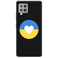Оригинальный чехол из силикона с рисунком для смартфона Самсунг Galaxy A42 | матовый | "Любимая Украина"