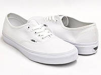 Кеды унисекс текстильные Vans Authentic White "Полностью белые" р. 4.5-5 (3536)