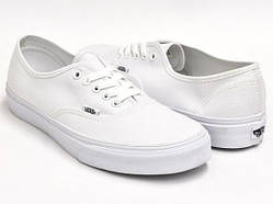 Кеди унісекс текстильні Vans Authentic White "Повністю білі" р. 4.5-5 (3536)