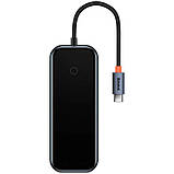 Перехідник Baseus Hub AcmeJoy 4-Port Type-C (USB3.0*3+Type-C PD&Data*1) (WKJZ), фото 3
