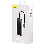 Перехідник Baseus Hub AcmeJoy 4-Port Type-C (USB3.0*3+Type-C PD&Data*1) (WKJZ), фото 6
