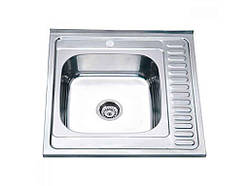 Мійка накладна 600x600x160 мм Z6060L-06-160E (SATIN) ТМ ZERIX