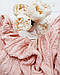 Плед в'язаний Ohaina коси 220x200 Peach Pink, фото 5