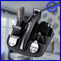 Електрична гарна машинка тример для стриження волосся KEMEI KM-600, бритви акумуляторні