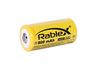 Акумулятори літій-іонний RABLEX 16340 без захисту Li-Ion 800 mAh 3.7V, фото 4