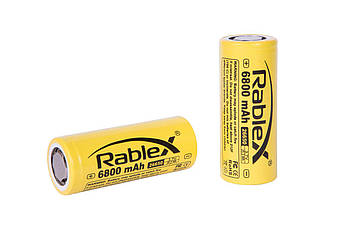 Акумулятори літій-іонний RABLEX 26650 без захисту Li-Ion 6800 mAh 3.7V, фото 3