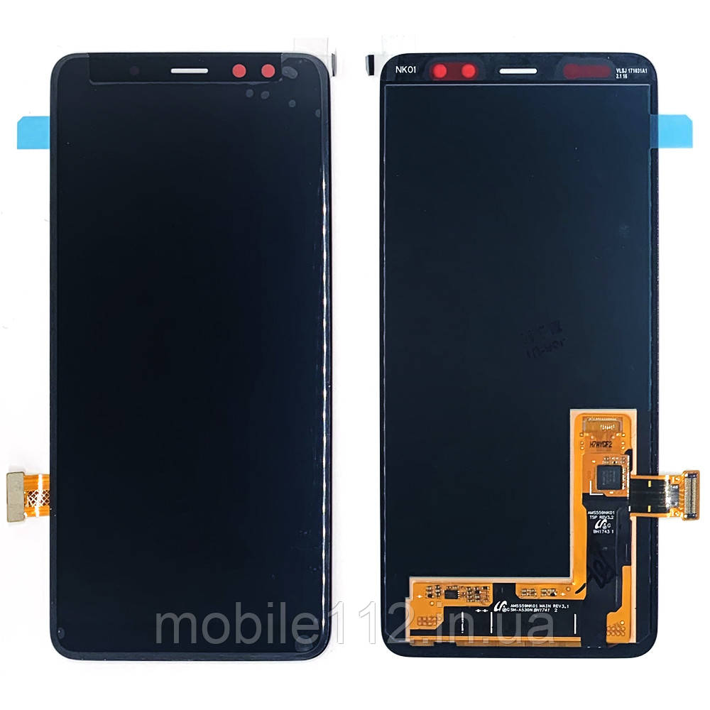 Екран (дисплей) Samsung Galaxy A8 2018 A530F з тачскріном оригінал Китай