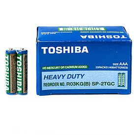 Батарейки Toshiba ААА R03 1.5V Heavy Duty