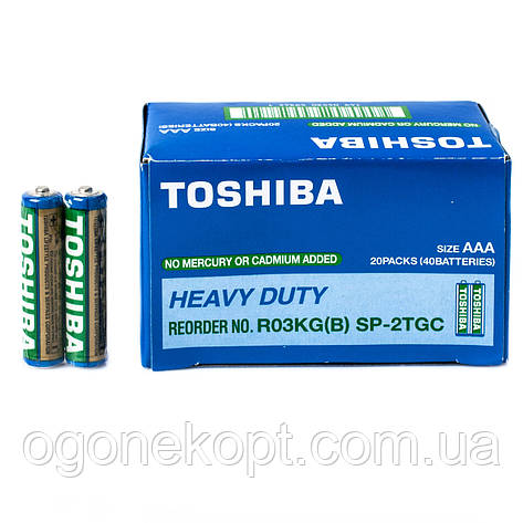Батарейки Toshiba ААА R03 1.5V Heavy Duty, фото 2