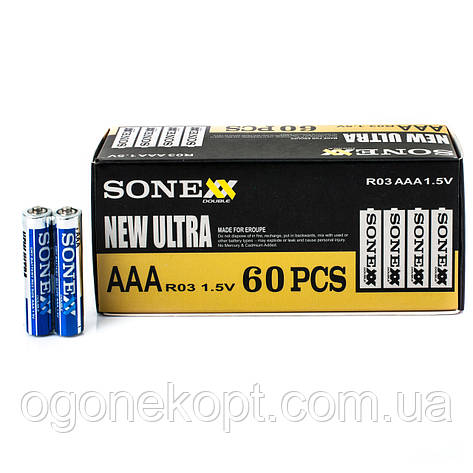 Батарейки SONEXX ААА R03 1.5V Heavy Duty, фото 1