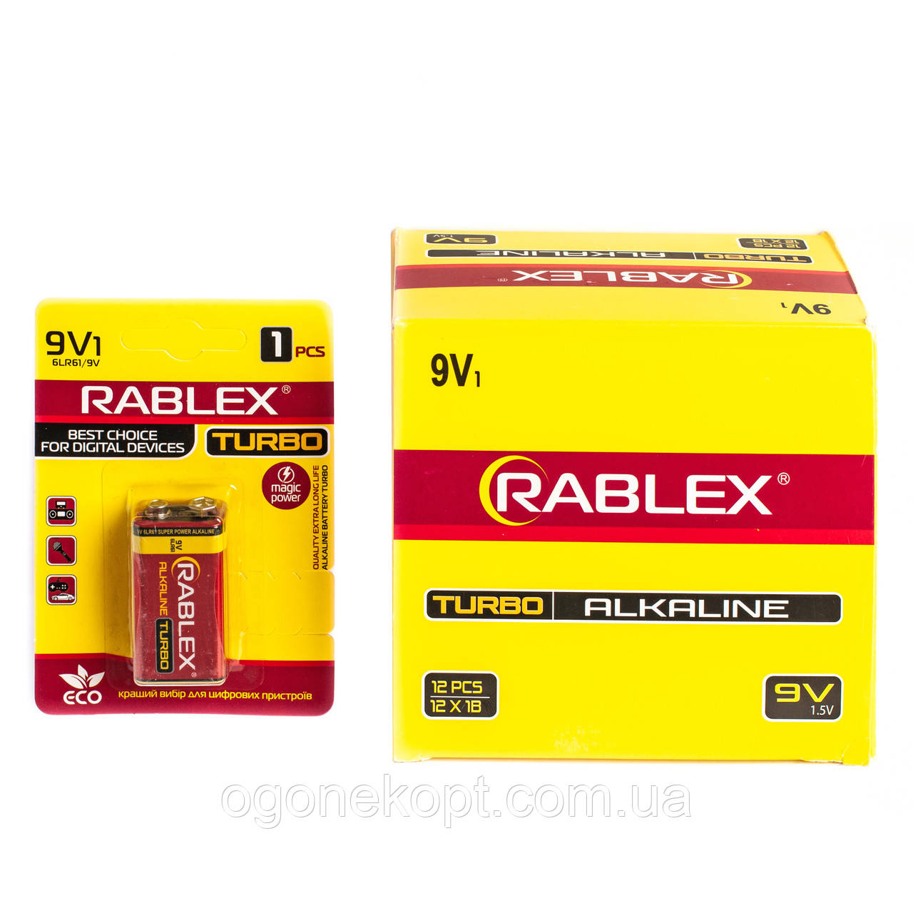 RABLEX Turbo Alkaline 6LR61 Крона 9V