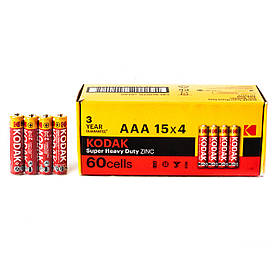 Батарейки KODAK ААА R03 1.5V Heavy Duty