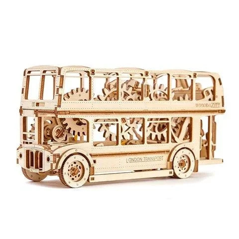 Механічний 3D-пазл Wooden.City Лондонській автобус, конструктор для розвитку дітей