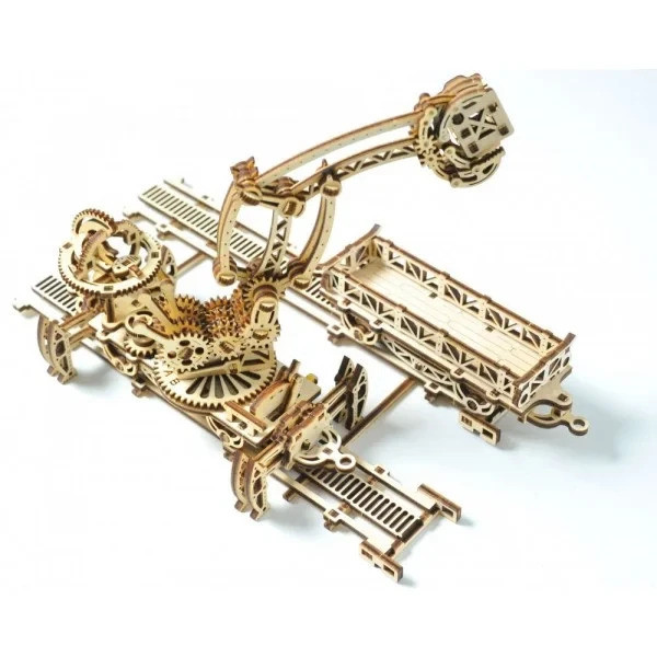 Механічний 3D-пазл UGEARS Маніпулятор на рейках, конструктор для розвитку дітей