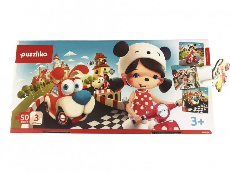 Пазл Puzzlika Щасливі історії, 3 в 1, для розвитку дітей