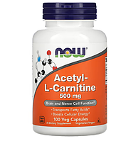 NOW  acetyl-l carnitine-500 mg 100капс