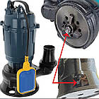 Фекальний насос дренажний з ножами Akwa Pumps WQCD 2-2.5 зі шлангом 10м для підйому брудних вод, фото 4