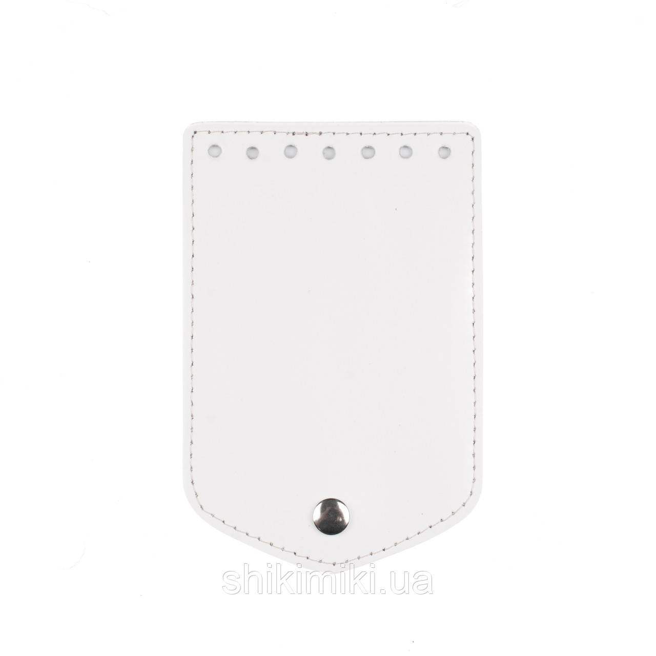 Клапан для міні сумки з кнопкою (15*10), колір Білий, фото 1