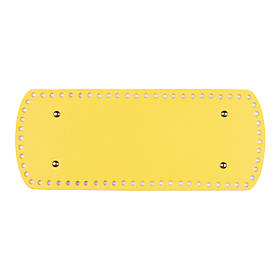 Дно закруглене для сумки з ніжками (30*12 см), колір Жовтий