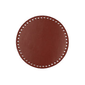 Дно сумки кругле (20 см), колір Коньячний