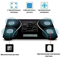 Смарт-ваги A-8003 з Bluetooth, електронні, до 180 кг, фітнес-модель
