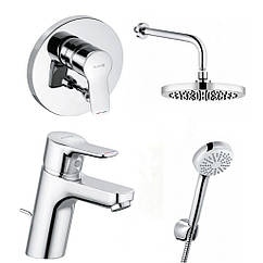 Набір змішувачів для ванної KLUDI PureEasy хром латунь 165480 376300565