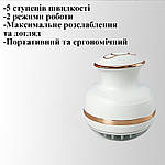 Масажер для голови і тіла 3D акумуляторний, електричний, мікротоковий Массаж-21. Білий, фото 3