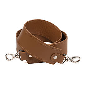 Ремінь з карабінами (85*4см) на підкладі, колір Карамельний