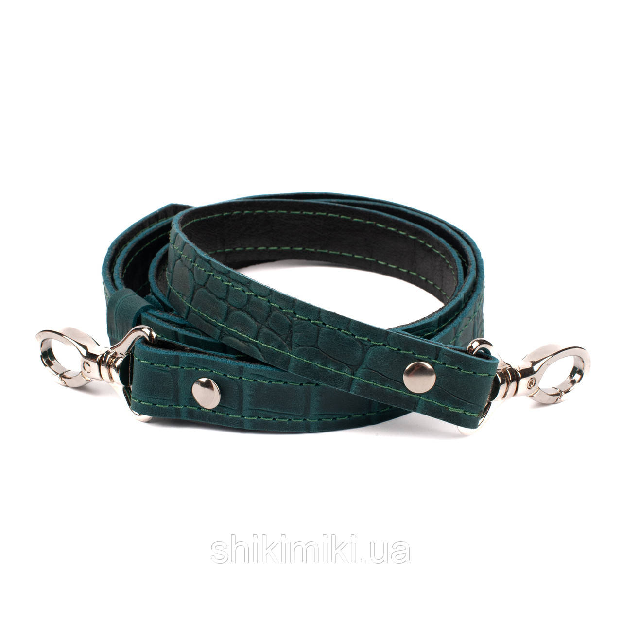 Ремінь плечовий на підкладі з регулюванням (120*2 см), колір Опал рептилія, фото 1