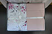 Постільна білизна First Choice Cotton Satin 160 х 220 см сімейний Leena Powder, фото 5