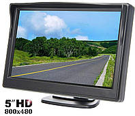 Монитор TFT LCD HD5" для камеры заднего вида в автомобиль (5 дюймов, 2-AV, на ножке)