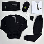 Спортивний чоловічий костюм Stone Island весна літо трикотаж 7в1 комплектом з футболкою і шортами. Живое фото, фото 7