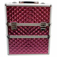 Валіза кейс для косметики майстра манікюра Red-Ice XL 3D Рожевий, фото 7