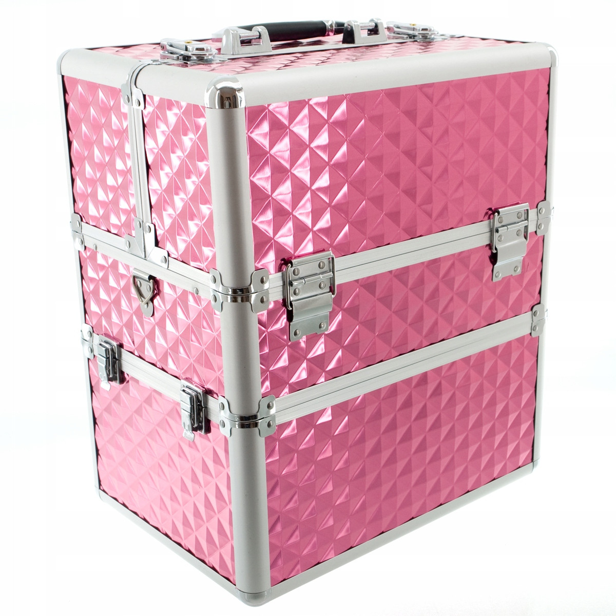 Валіза кейс для косметики майстра манікюра Red-Ice XL 3D Рожевий, фото 1