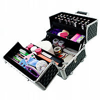 Валіза кейс для косметики майстра манікюра макіяжа Red-Ice FLOWER, фото 6