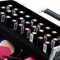 Валіза кейс для косметики майстра манікюра макіяжа Red-Ice FLOWER, фото 7