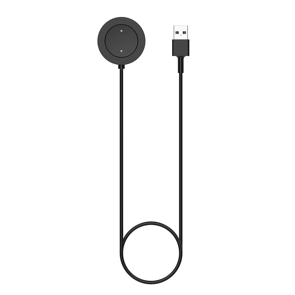 Магнітний USB кабель для зарядки смарт-годинників Haylou-RS3 LS04 / 100 см. / Чорний